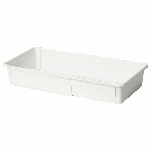 【あす楽】IKEA イケア 伸長式ボックス ホワイト 白 25-38x19cm m30534384 KACKLA カックラ キッチン用品 キッチン整理用品 整理ボックス おしゃれ シンプル 北欧 かわいい