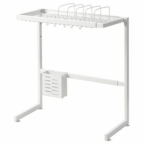 【あす楽】IKEA イケア 水切り ホワイト 伸長式 m60561012 SKYGGFISK スキッグフィスク キッチン用品 食器 調理器具 キッチン整理用品 水切りラック おしゃれ シンプル 北欧 かわいい