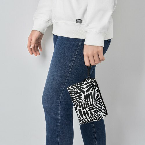 IKEA イケア アクセサリーバッグ 模様入り 16x4x11cm m20608139 BRUNJORD ブルンヨルド 日用品雑貨 文房具 手芸 旅行用品 トラベルポーチ パッキングオーガナイザー おしゃれ シンプル 北欧 かわいい