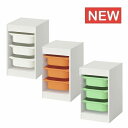 【新商品 セット】IKEA イケア 収納コンビネーション ホワイト ボックスSサイズx3個 34x44x56cm v0064 TROFAST トロファスト 子供部屋用インテリア 寝具 収納 収納 おもちゃ箱 おしゃれ シンプル 北欧 かわいい(3)