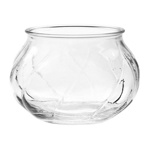 【あす楽】IKEA イケア 花瓶 クリアガラス 高さ8cm 