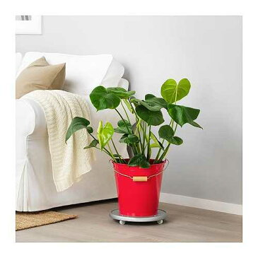 IKEA(イケア) SOCKER ソッケル バケツ/植木鉢 室内/屋外用 レッド z60400552