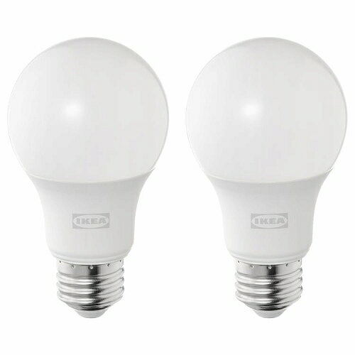 IKEA (イケア)の【あす楽】IKEA イケア LED電球 E26 485ルーメン 球形 オパールホワイト 2ピース m10564145 SOLHETTA ソールヘッタ インテリア 寝具 収納 ライト 照明器具 電球 LED電球 おしゃれ シンプル 北欧 かわいい(ライト・照明)