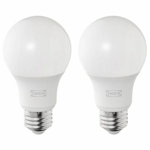 【あす楽】IKEA イケア LED電球 E26 485ルーメン 球形 オパールホワイト 2ピース m10564145 SOLHETTA ソールヘッタ インテリア 寝具 収納 ライト 照明器具 電球 LED電球 おしゃれ シンプル 北欧 かわいい