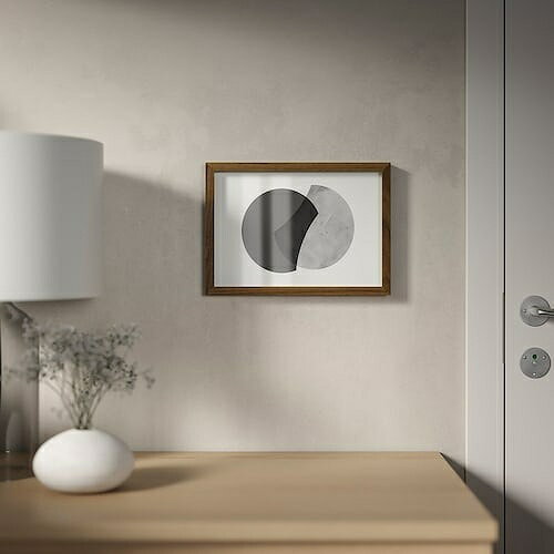 IKEA イケア フレーム ウォールナット調 21x30cm m70550046 RODALM ローダルム インテリア 寝具 収納 インテリア小物 置物 フォトフレーム おしゃれ シンプル 北欧 かわいい