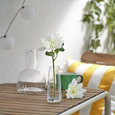 IKEA イケア 造花 室内 屋外用 ダリア ホワイト 30cm m80588746 SMYCKA スミッカ アウトドア 雑貨 花 ガーデン DIY 観葉植物 造花 人工観葉植物 フェイクグリーン おしゃれ シンプル 北欧 かわいい 2