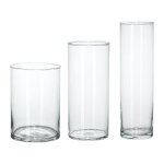 IKEAイケアCYLINDER花瓶3点セットクリアガラスd60175214
