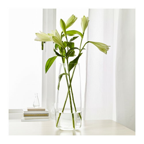 IKEA イケア 花瓶 クリアガラス 高さ45cm d60327948 BERAKNA ベレークナ インテリア雑貨 インテリア小物 置物 フラワーベース おしゃれ シンプル 北欧 かわいい
