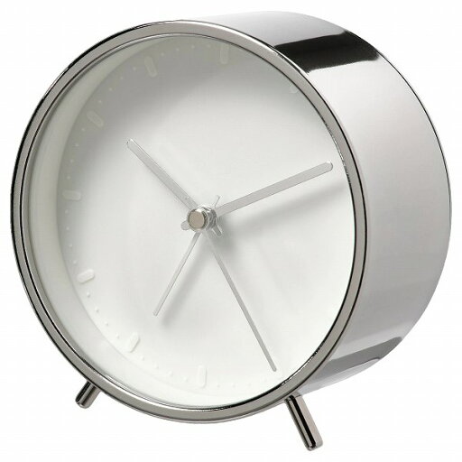 IKEA (イケア)のIKEA イケア アラームクロック 時計 シルバーカラー 11cm n40459261 MALLHOPPA マルホッパ インテリア 雑貨 置き時計 目覚まし時計 おしゃれ シンプル 北欧 かわいい リビング(インテリア雑貨)