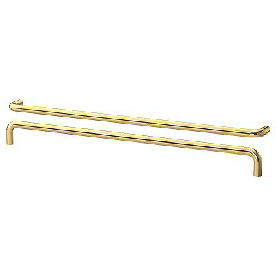 IKEA イケア 取っ手 黄銅色 335mm 2ピース n60338428 BAGGANAS バッガネース 収納家具用部品 おしゃれ シンプル 北欧 かわいい 雑貨 部品