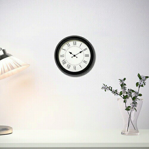 【あす楽】IKEA イケア ウォールクロック 低消費電力 ブラック 25cm m20540837 NUFFRA ヌッフラ インテリア雑貨 時計 掛け時計 壁掛け時計 おしゃれ シンプル 北欧 かわいい