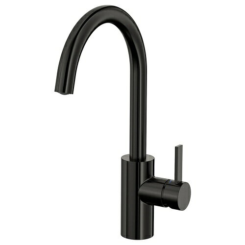 IKEA (イケア)のIKEA イケア キッチン混合栓 ブラッシュブラックメタル m00488802 DELSJON デルショーン 台所 蛇口 水栓金具 黒色 北欧 おしゃれ(キッチン)