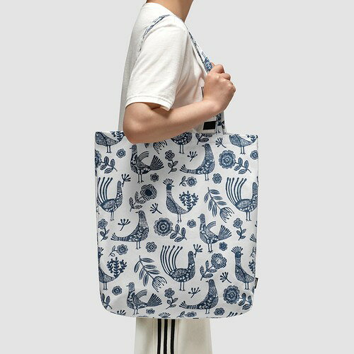 IKEA イケア バッグ 鳥 ブルー m00631386 SPJUTSO スプユートソ