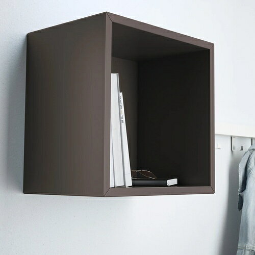 IKEA イケア 壁取り付け式シェルフユニット ダークグレー 35x 25x35cm s19285828 EKET エーケト [2]