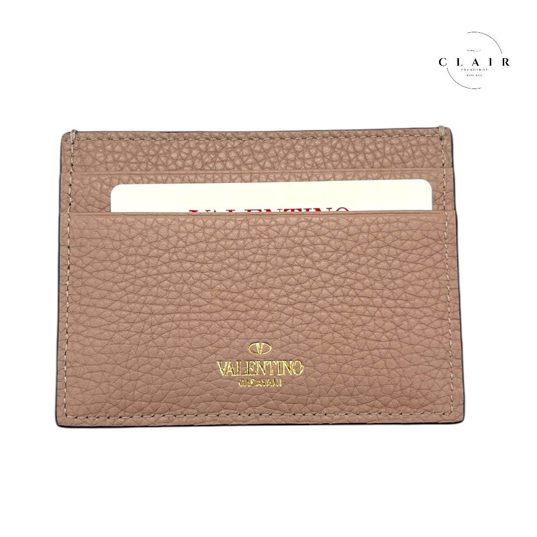 【新品未使用】ヴァレンティノ ガラヴァーニ VALENTINO GARAVANI カードケース パスケース ロックスタッズ ピンク ブランド 定期入れ 新品