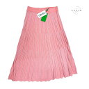 【新品】ケンゾー KENZO フレアスカート ニットスカート プリーツスカート Lサイズ ピンク 新品 未使用品 春物