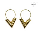 【中古】ルイヴィトン LOUIS VUITTON エセンシャルV ピアス ゴールド(4)