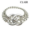 【中古】シャネル ココマーク ターンロック ブレスレット アクセ ブレス バングル シルバー レディース CHANEL