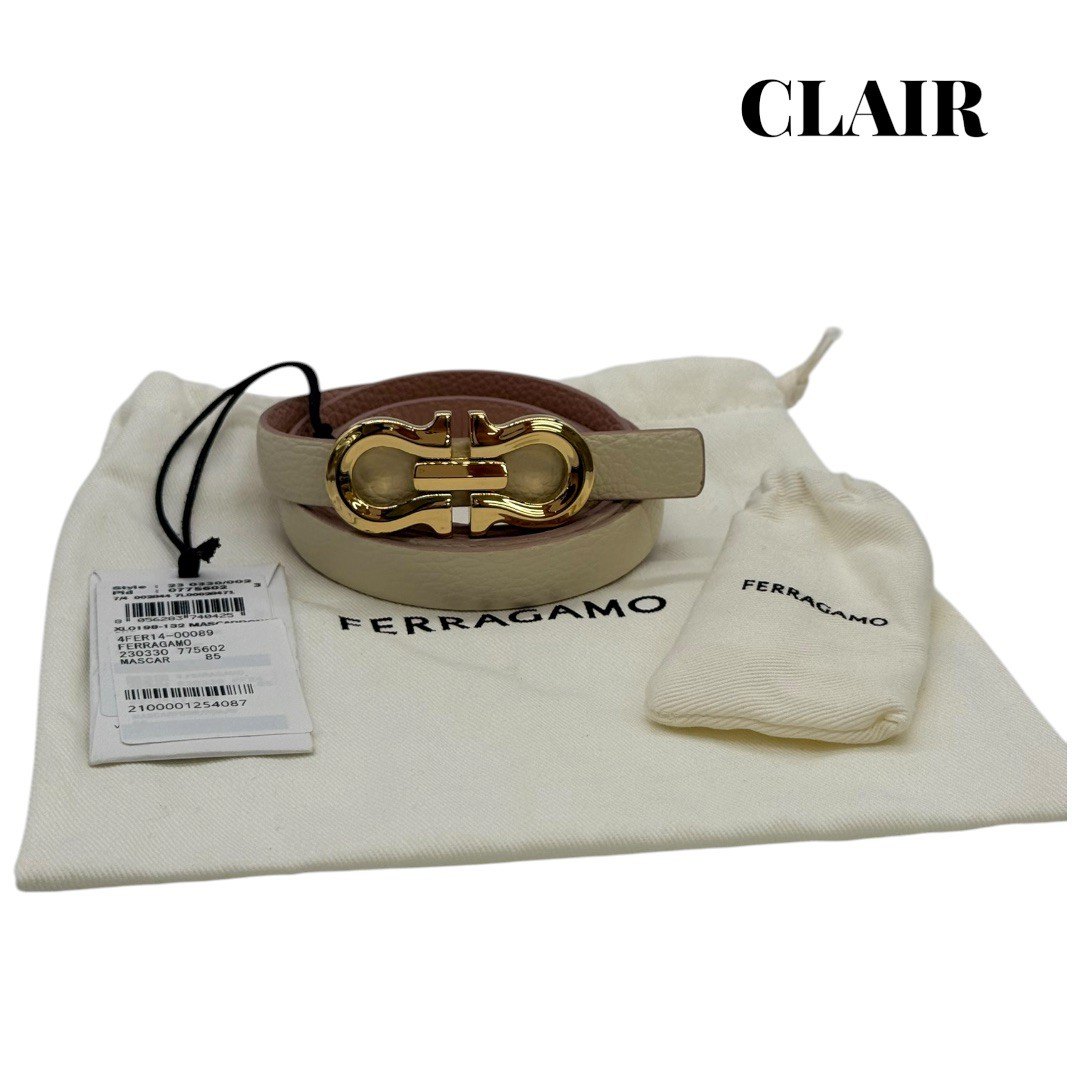 ✨良品✨フェラガモ ベルト ヴァラリボン レザー ゴールド金具 レディース Salvatore Ferragamo】サルヴァトーレフェラガモ ヴァラ リボン ベルト