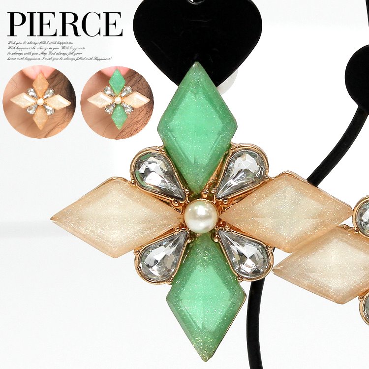 ピアス レディース 左右セット 結晶ピアス プチプラ アクセサリープレゼント 誕生日 ギフト 女性 パーティードレスコレクションクレア【あす楽_土曜営業】あす楽...