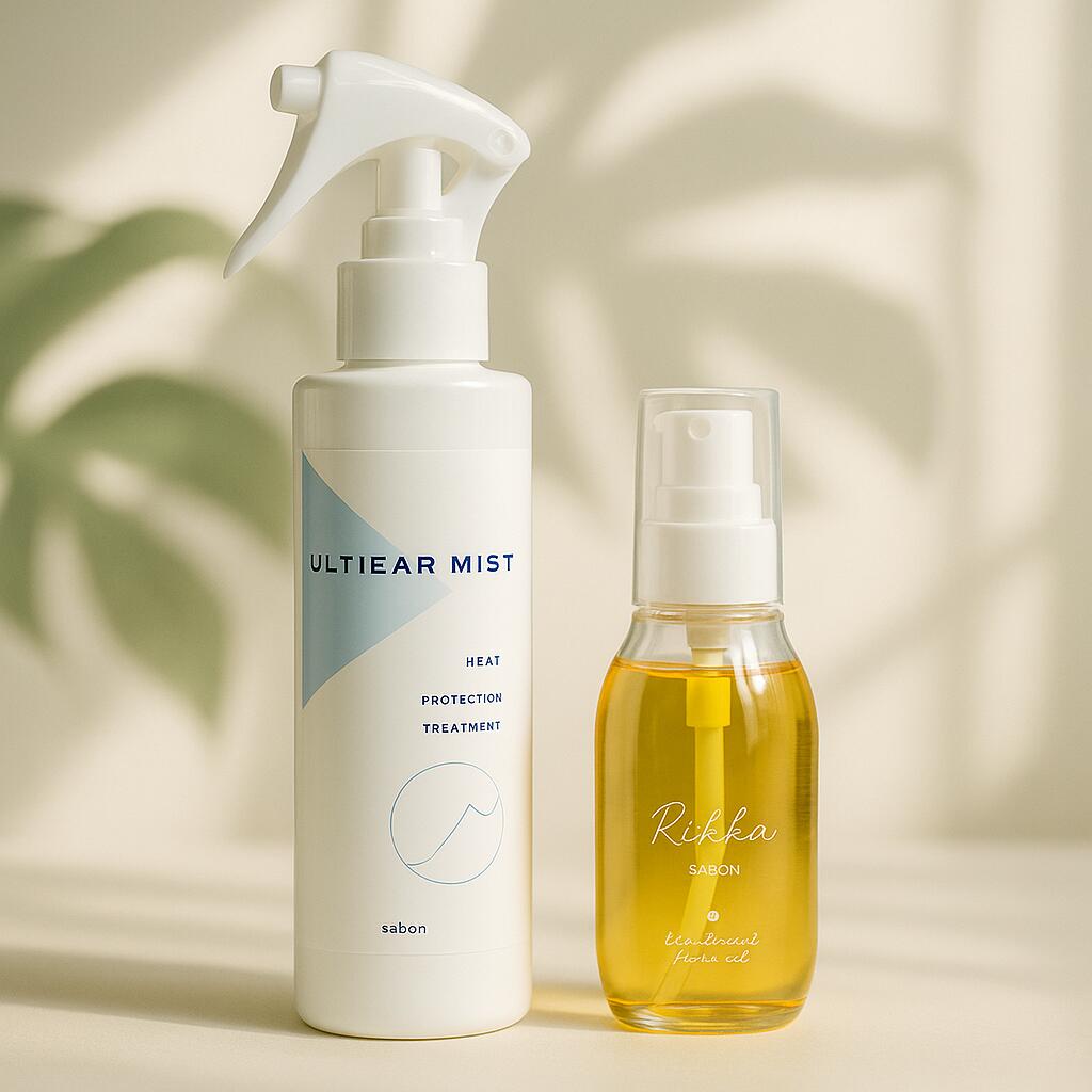 六花オイル＆ウルティアミスト～サボンの香り～髪質改善 ダメージヘア 美髪 艶髪 ヘアオイル ヘアケア パーマ カラー ダメージ補修 さらさら