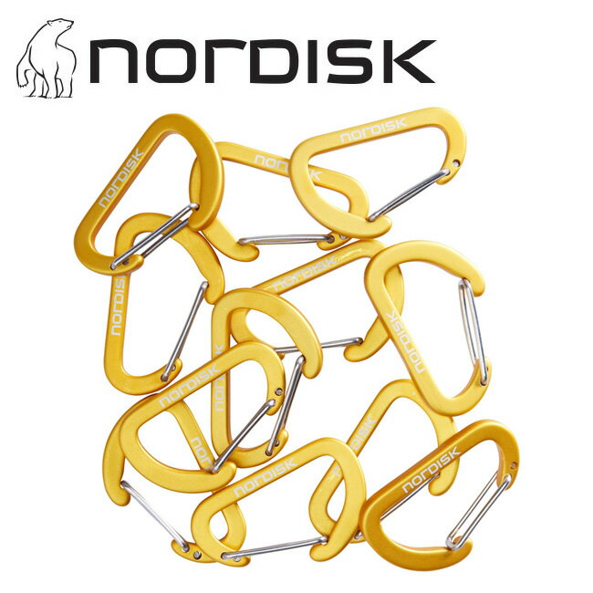 ★NORDISK ノルディスク Mini Hooks (12 Pieces) Mustard 148080 【 日本正規品 フック ミニフック アウトドア キャンプ 旅行 トラベル 】【メール便 代引不可】