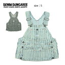 ★DENIM DUNGAREE デニムアンドダンガリー 9ozヒッコリーベスト S 708206 【子ども服/キッズ/アウトドア】