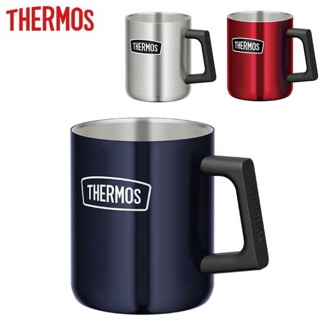 メーカー希望小売価格はメーカーカタログに基づいて掲載していますSpec ブランド名 THERMOS サーモス 商品名 真空断熱マグカップ 350ml メーカー型番 ROD-006 サイズ 幅11×奥行8×高さ9.5（約cm）※メーカーサイズ参照 カラー ミッドナイトブルー(MDB)ステンレス(S)クランベリー(CRB) 詳細 &nbsp; おいしさ長持ち！アウトドア仕様ステンレス製魔法びん構造のマグカップハンドル付きなので持ちやすく、アウトドアでも便利です。ステンレス製魔法びん構造なので、冷たさ・温かさ長持ち。容量：350ml本体重量：約0.2kg ※モニタやPC環境等により実物と多少色合いが異なって見える場合もございます。※外箱がある商品につきましては生産、運搬の過程上、商品の箱（外箱）に多少の汚れや、破れ等が生じる場合がございます。 予めご了承の上お買い求め頂きます様、よろしくお願いいたします。 ※パターン生地を使用している商品によってはパターン位置に個体差がございます。予めご了承下さい。 ※一部商品画像にメーカー提供画像を使用している商品もございますので、仕様が予告なく変更される場合がございます。 ※複数のショッピングモールで同時販売しておりますので、在庫切れになってしまう場合がございます。 厳重に注意し在庫システムで管理を行っておりますが、お買い上げいただいた商品が品切れになってしまう場合がございます。 また、人気商品に関しましても複数のお客様が一度に購入を行い、在庫の反映が間に合わずご購入できてしまう場合がございます。 その際はお客様には必ずご連絡をさせていただきますが、万が一入荷予定がない場合はキャンセルさせていただく場合がございます。 大変申し訳ございませんがあらかじめご了承ください。 ※メール便発送対象商品に関しましては、メール便規定料金にてお送りします。 ※ガス缶などをご使用いただく商品の場合、同メーカーのものをご使用いただくことを推奨しております。製品不良などが起こった場合、保証対象外となる場合がございます。