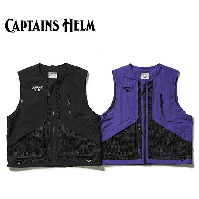 ★CAPTAINS HELM キャプテンズヘルム FISHING VEST フィッシングベスト CH21-SS-J05 【 アウトドア 釣り キャンプ 】