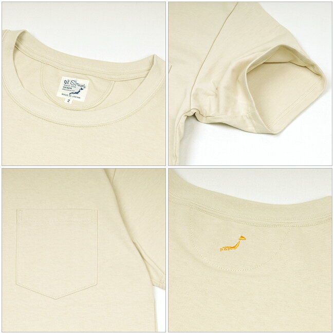 【8月17日20時〜24日9時59分限定★ポイント10倍】★Orslow オアスロウ POCKET T-SHIRT ポケットティーシャツ 03-0017 【半袖/Tシャツ/トップス/メンズ】【メール便・代引不可】