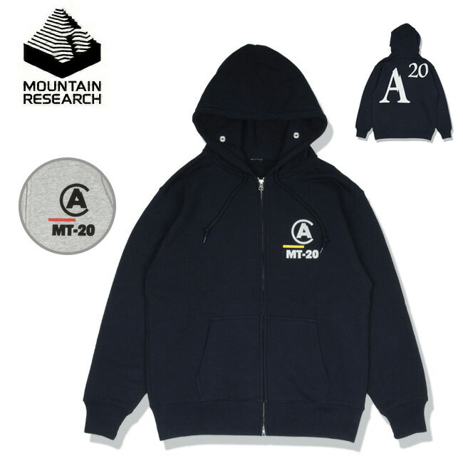 ★Mountain Research マウンテンリサーチ Souvenir Zip Hoody スーベニアジップフーディー MTR3395 【 パーカー トップス アウトドア 】