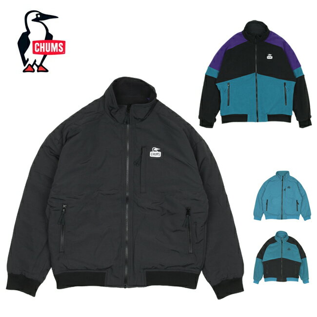 ★CHUMS チャムス Recycle Chumley Fleece Reversible Blouson リサイクルチャムリーフリースリバーシブルブルゾン CH04-1282 【メンズ/アウトドア/アウター/長袖】