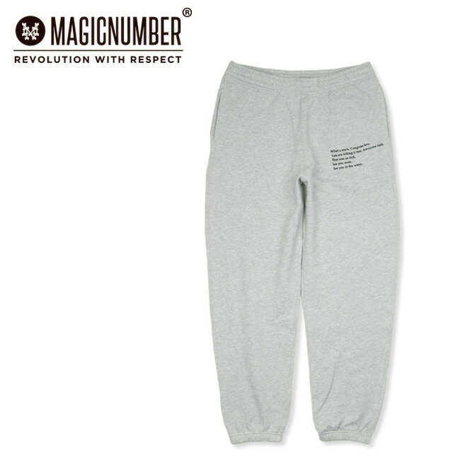 ★MAGICNUMBER マジックナンバー WATERMAN CREW SWEAT PANT ウォーターマンクルースウェットパンツ 22FW-MN019 【 ボトムス トレーニング アウトドア 】