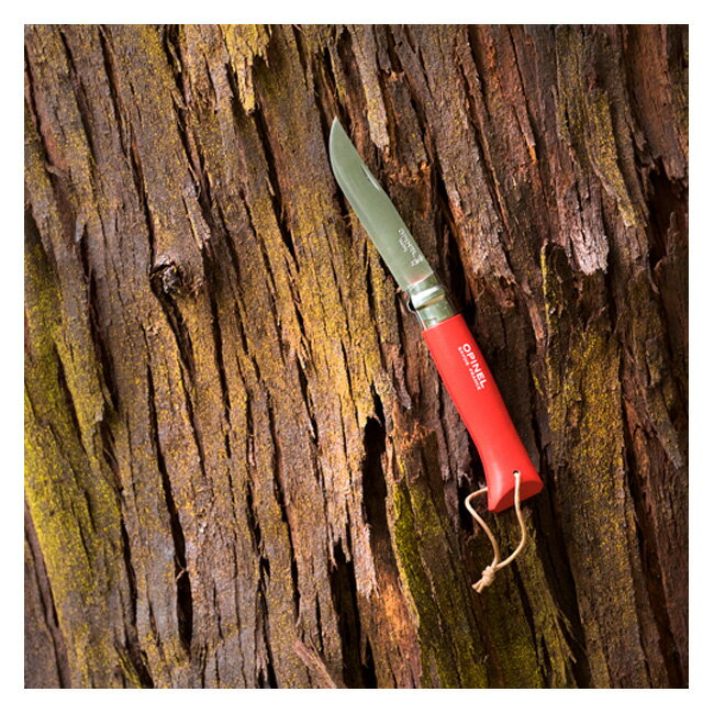 ★OPINEL オピネル ステンレススチール No.07 革紐付き Colorama 4140/4141 【 ナイ...