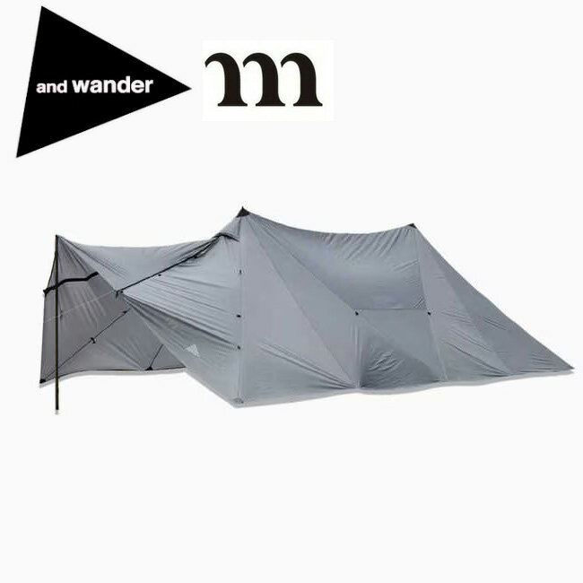 ★and wander×muraco アンドワンダー×ムラコ HERON 2POLE TENT SHELTER SET ヘロン2ポールテントシェルターセット 574-3977173 【 テント コラボ アウトドア 】