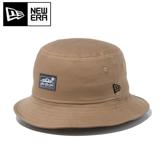 ★NEWERA ニューエラ バケット01 Stretch Cotton Mountain Range Label リフレクターパッチ カーキ 13516191 