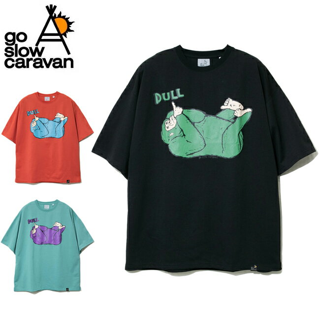 ★go slow caravan ゴースローキャラバン Drymix DULLゴリラ BIG TEE 395604 【 Tシャツ 半袖 トップス アウトドア 】【メール便 代引不可】