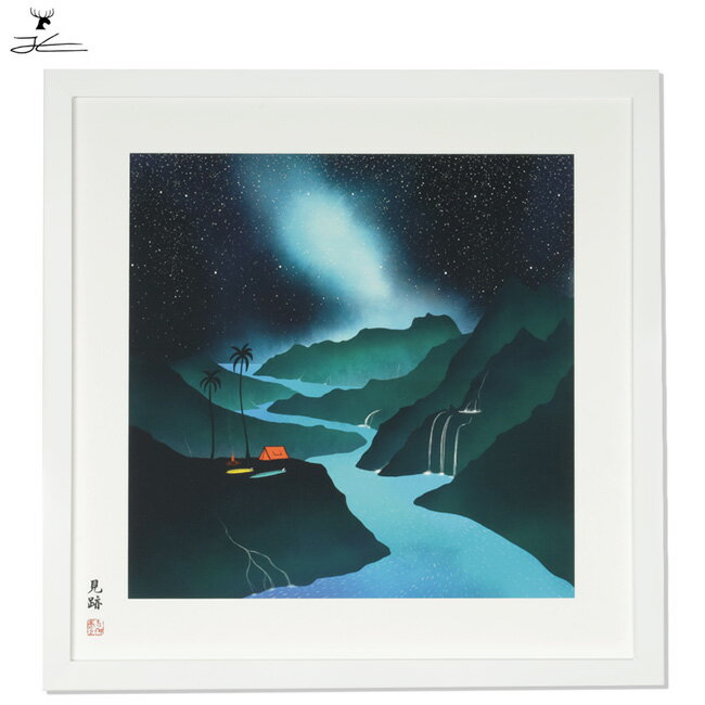 樂天商城 - ★JONAS CLAESSON ジョナスクレアッソン 「十牛図」見跡 The Path L(610×610mm) 【 絵 アート イラスト インテリア 雑貨 】