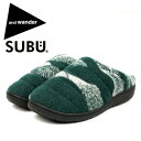 ★SUBU スブ×and wander アンドワンダー mountain camo wool permanent sandal マウンテンカムウールパーマネントサンダル 574-3288110 【コラボ/秋/冬/キャンプ/アウトドア】