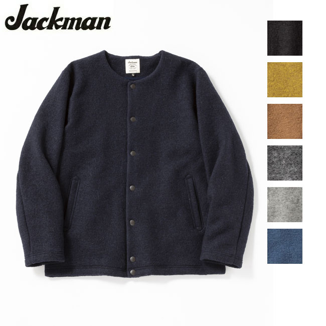 ★Jackman ジャックマン Wool Collarless Jacket ウールカラーレスジャケット JM8278 【 メンズ アウター 】 1