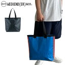 ★WEEKEND(ER) ウィークエンダー TARPAULIN FABRIC TOTE BAG ターポリンファブリックトートバッグ 79138 【 カバン 手提げバッグ アウトドア 】