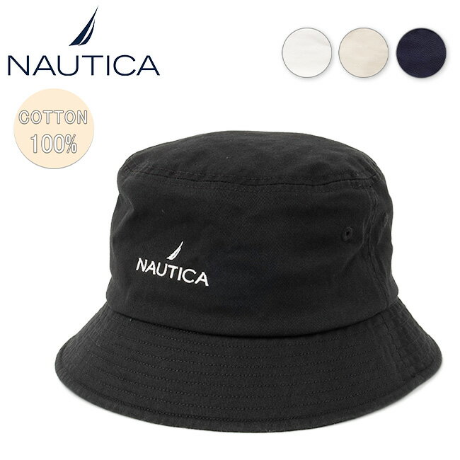 メーカー希望小売価格はメーカーカタログに基づいて掲載していますSpec ブランド名 NAUTICA ノーティカ 商品名 Bucket Hat バケットハット メーカー型番 NT039 サイズ 頭周り(内寸)：約57cmサイズ調節スベリ使用。※自社採寸のため、多少の誤差はご了承ください。 カラー (004)Off White(006)Beige(011)Black(013)Navy 詳細 &nbsp; 定番のバケットハット。コットンツイル素材。オールシーズン着用可能。【素材】COTTON100% ------------------------------------------------------------ ※モニタやPC環境等により実物と多少色合いが異なって見える場合もございます。 ※外箱がある商品につきましては生産、運搬の過程上、商品の箱(外箱)に多少の汚れや、破れ等が生じる場合がございます。 予めご了承の上お買い求め頂きます様、よろしくお願いいたします。 ※パターン生地を使用している商品によってはパターン位置に個体差がございます。予めご了承下さい。 ※一部商品画像にメーカー提供画像を使用している商品もございますので、仕様が予告なく変更される場合がございます。 ※複数のショッピングモールで同時販売しておりますので、在庫切れになってしまう場合がございます。 厳重に注意し在庫システムで管理を行っておりますが、お買い上げいただいた商品が品切れになってしまう場合がございます。 また、人気商品に関しましても複数のお客様が一度に購入を行い、在庫の反映が間に合わずご購入できてしまう場合がございます。 その際はお客様には必ずご連絡をさせていただきますが、万が一入荷予定がない場合はキャンセルさせていただく場合がございます。 大変申し訳ございませんがあらかじめご了承ください。 ※メール便発送対象商品に関しましては、メール便規定料金にてお送りします。 ※ガス缶などをご使用いただく商品の場合、同メーカーのものをご使用いただくことを推奨しております。製品不良などが起こった場合、保証対象外となる場合がございます。 ------------------------------------------------------------