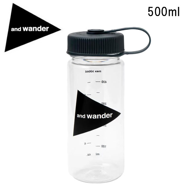 ★and wander アンドワンダー and wander logo bottle 500 アンドワンダーロゴボトル500 574-4977299 【..