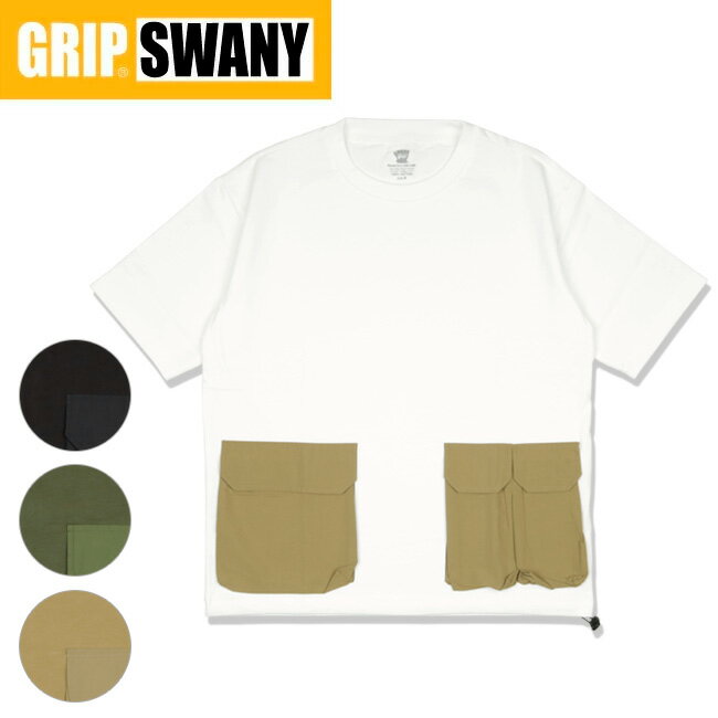 GRIP SWANY グリップスワニー CAMP POCKET TEE 4.0 キャンプポケットティー4.0 GSC-56 【半袖 Tシャツ 綿 コットン アウトドア トップス】【メール便・代引不可】