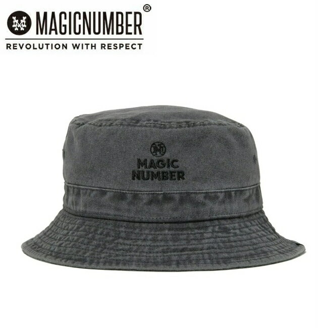 ★MAGICNUMBER マジックナンバー STOCK LOGO PIGMENT BUCKET HAT ストックロゴピグメントバケットハット 24AW-MN040 【 帽子 バケハ 刺繍 コットン アウトドア キャンプ 】【メール便・代引不可】