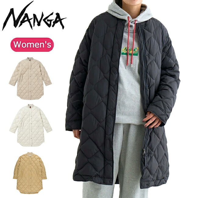★NANGA ナンガ RIB COLLAR QUILTED DOWN COAT W リブカラーキルティッドダウンコート 【 アウター 防寒 タウンユース レディース ウィ..