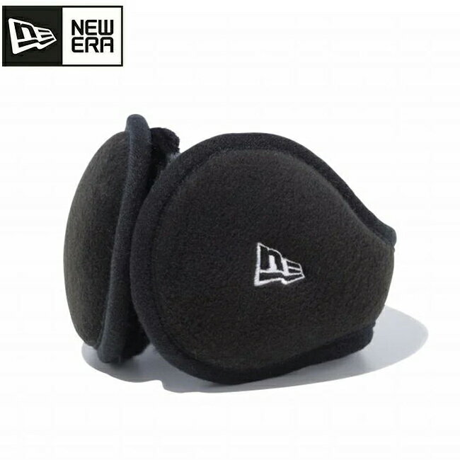 ★NEWERA ニューエラ イヤーマフ ブラック ホワイトロゴ 11117940 【 耳当て 防寒 アウトドア キャンプ 】
