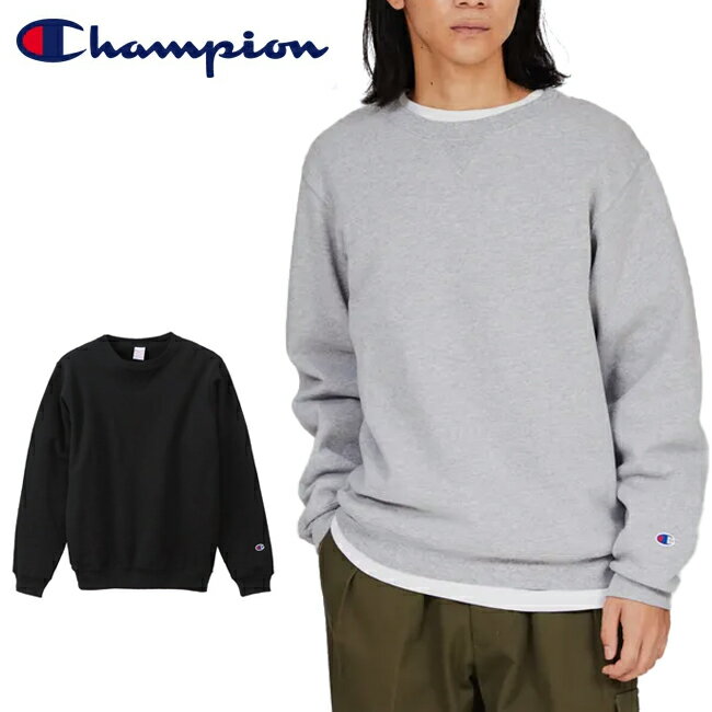 メーカー希望小売価格はメーカーカタログに基づいて掲載していますSpec ブランド名 Champion チャンピオン 商品名 Crewneck Sweatshirt クルーネックスウェットシャツ メーカー型番 C5-P001 サイズ S：身丈65　身幅49　肩幅41　袖丈64M：身丈67.5　身幅53.5　肩幅43.5　袖丈65.5L：身丈70　身幅58　肩幅46　袖丈66.5(単位：cm)※メーカーサイズ参照 カラー (070)Oxford Gray(090)Black 詳細 &nbsp; Champion(チャンピオン)のスウェットシャツは、「ザ キング オブ スウェットシャツ」と評されるほど、世界中の多くのファンに愛されてきました。1990年代に一世を風靡したチャンピオンのクラシックフリースをベースに開発した「9oz. Terry Fleece(9オンス テリーフリース)」シリーズのクルーネックスウェットシャツです。程良い厚さの裏起毛素材で、快適な肌触りが特長。ネック部分にVガゼットを入れることで脱ぎ着しやすくし、表情豊かなデザインの魅力も高めています。3シーズン着用できるユーティリティアイテム。【素材】裏起毛(USAコットン85%、ポリエステル15%)※オックスフォードグレーのみ USAコットン80%、ポリエステル20% ------------------------------------------------------------ ※モニタやPC環境等により実物と多少色合いが異なって見える場合もございます。 ※外箱がある商品につきましては生産、運搬の過程上、商品の箱(外箱)に多少の汚れや、破れ等が生じる場合がございます。 予めご了承の上お買い求め頂きます様、よろしくお願いいたします。 ※パターン生地を使用している商品によってはパターン位置に個体差がございます。予めご了承下さい。 ※一部商品画像にメーカー提供画像を使用している商品もございますので、仕様が予告なく変更される場合がございます。 ※複数のショッピングモールで同時販売しておりますので、在庫切れになってしまう場合がございます。 厳重に注意し在庫システムで管理を行っておりますが、お買い上げいただいた商品が品切れになってしまう場合がございます。 また、人気商品に関しましても複数のお客様が一度に購入を行い、在庫の反映が間に合わずご購入できてしまう場合がございます。 その際はお客様には必ずご連絡をさせていただきますが、万が一入荷予定がない場合はキャンセルさせていただく場合がございます。 大変申し訳ございませんがあらかじめご了承ください。 ※メール便発送対象商品に関しましては、メール便規定料金にてお送りします。 ※ガス缶などをご使用いただく商品の場合、同メーカーのものをご使用いただくことを推奨しております。 製品不良などが起こった場合、保証対象外となる場合がございます。 ------------------------------------------------------------