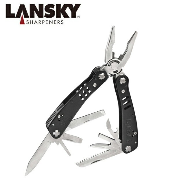 ★LANSKY ランスキー 20ファンクションマルチツール LSLMT100B 【 アウトドア キャンプ BBQ マルチ 携行 ヤスリ カンオープナー 】【メール便・代引不可】