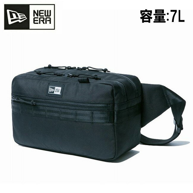背包 - ★NEWERA ニューエラ スクエア ウエストバッグ 7L ブラック 14521304 【 ボディバッグ カバン ウェストポーチ アウトドア キャンプ タウンユース 】